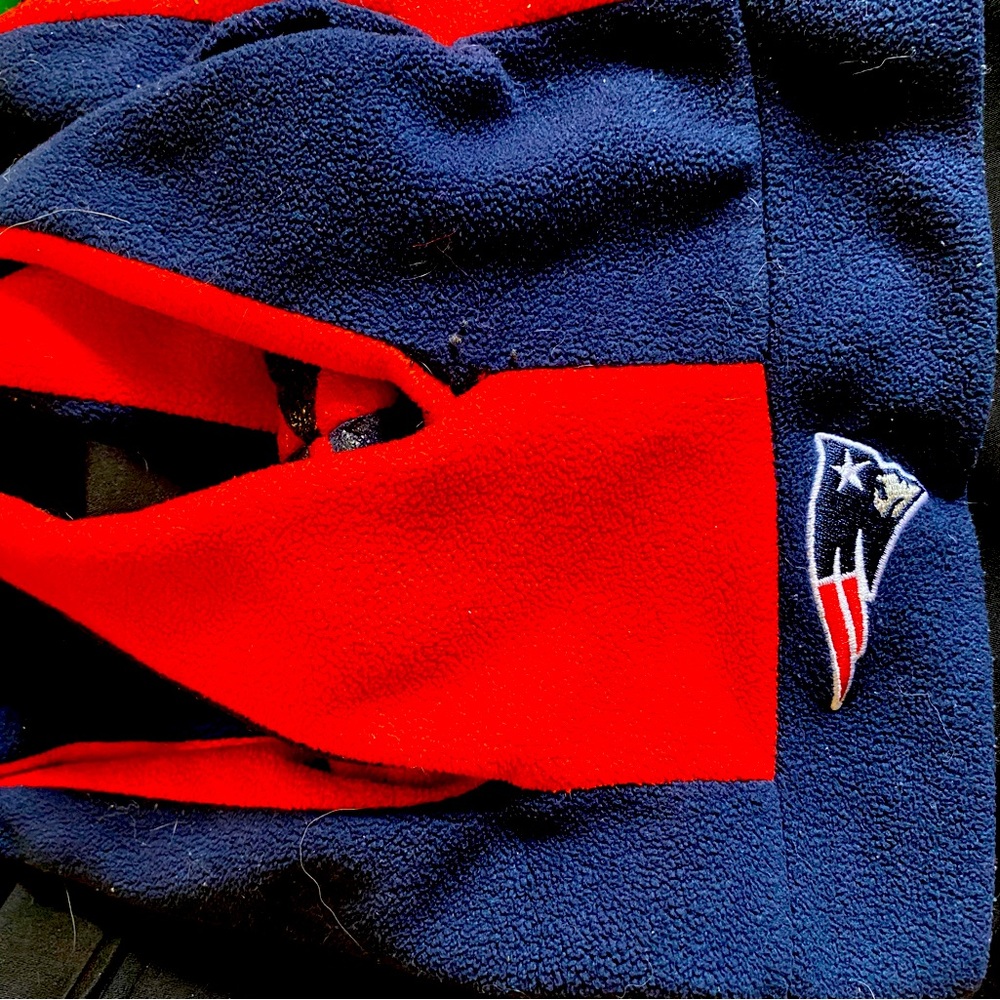 Fun Jester style New England Patriots fleece hat NFL